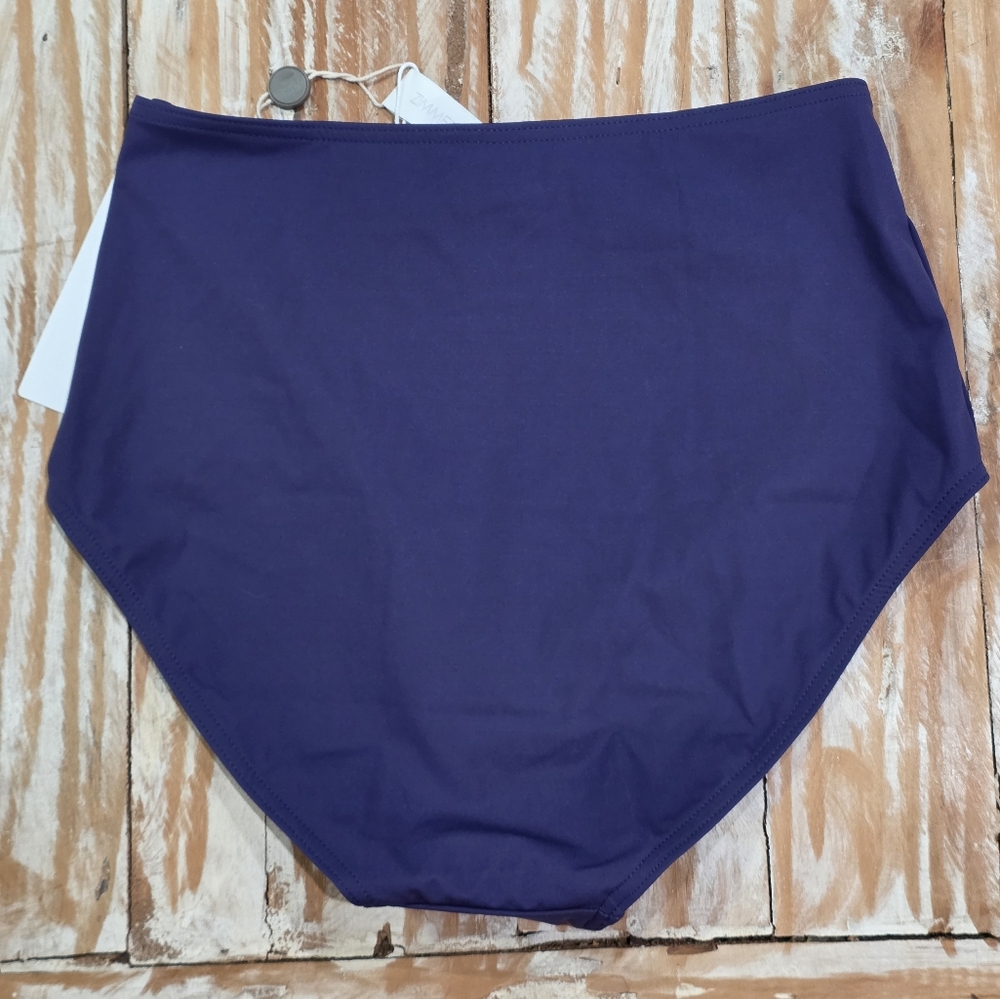 NWT Zimmermann Separates Sculpt High Waist Pant Bikini Bottoms Navy 6 - Picture 5 of 5